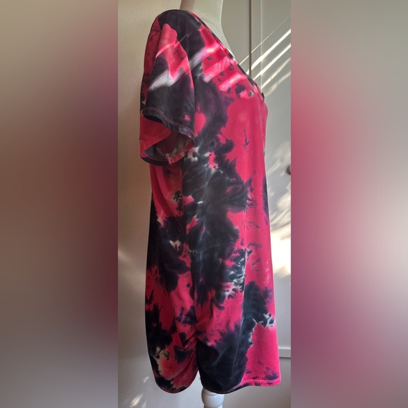 Rouge tiedied shirt pink/gray- 2XL - Picture 3 of 8
